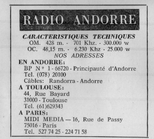 frequences et adresses